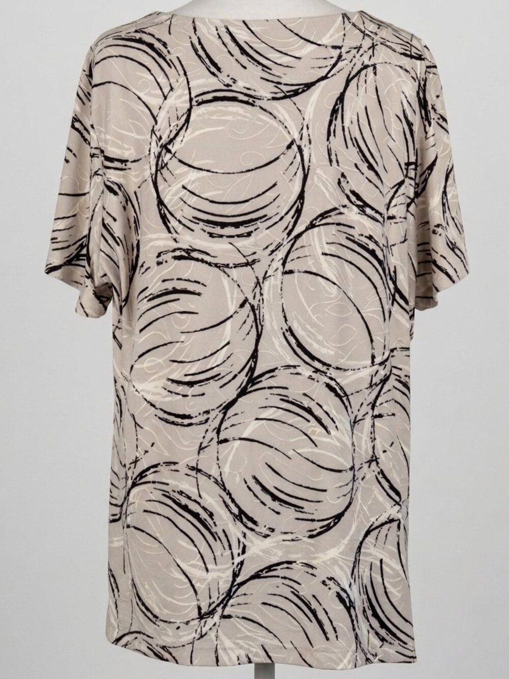 JM Collection Women's Textured Short-Sleeve Pullover Top Size XL (C1807) - Picture 4 of 7